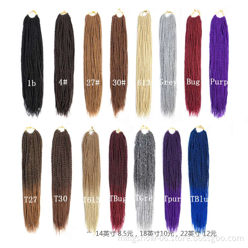 18inch Most Natural  Crochet Braids Faux Locs Crochet Braid factory wholesale